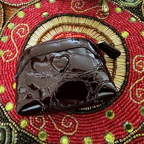 Authentic Brighton Patent Leather Coin Pouch - Picture 2 of 6